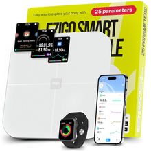 25 Metrics EziGo White Digital Bathroom Smart Scale with BMI[ ]