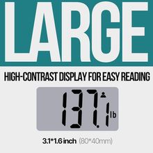 Digital Bathroom Scale for Body Weight EziGo Large Platform 12 inch 30cm[ ]