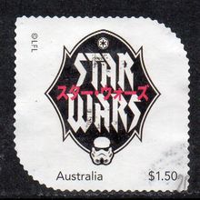 2024: STAR WARS, DARKSIDE, 'STAR WARS' USED SELF-ADHESIVE MY STAMP. 09/10