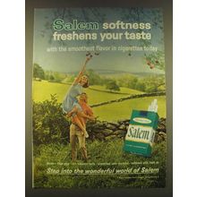 1963 Salem Cigarettes Ad - Salem softness freshens your taste