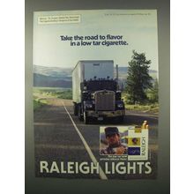 1981 Raleigh Lights Cigarettes Ad - The Road