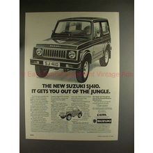 1982 Suzuki SJ410 Car Ad - Gets You Out Of The Jungle!!