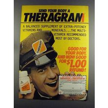 1982 Squibb Theragran-M Ad - Send Your Body