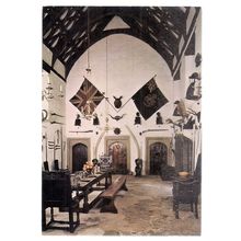 HALL, COTEHELE HOUSE, CALSTOCK, CORNWALL unused postcard National Trust =
