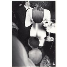 Palace Paris Nightclub Flirting Champagne Glass Real Photo Postcard