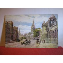 HIGH STREET, OXFORD by A R Quinton used vintage postcard unposted by J Salmon #