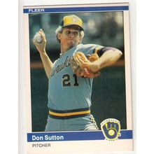 1984 Fleer Don Sutton baseball card #215