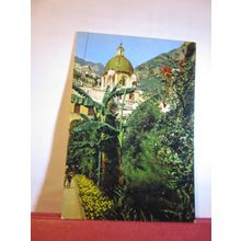 CATHEDRAL DOME, POSITANO, ITALY used postcard 1978 pm =