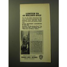 1960 Warner Bros. Record Advertisement - Love Between Goodbyes by Buddy Cole