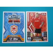 47. Aron Gunnarsson - Cardiff City - Match Attax 2013/14 Football Card EF1