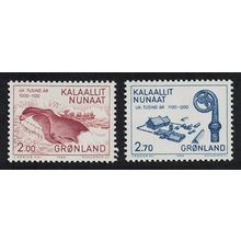 Greenland Eskimos hunting Bowhead Whale 2v 1982 MNH SG#136-137