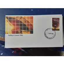 Australia 1986 halleys comet FDC melbourne airport 3045 postmark FDC