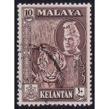 KELANTAN 1957 10c Sc#77 USED @N254