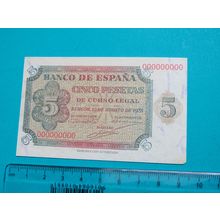 Espana Spain 1938 5 Pesetas Banknote Reproduction - 28