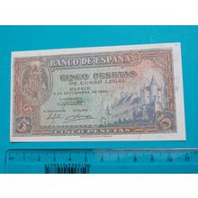 Espana Spain 1940 5 Pesetas Banknote Reproduction - 33
