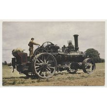 Fowler Ploughing Engine, N.R. cylinder late 20th C. Salman 5533 RPPC