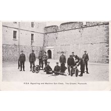 ED275 PLYMOUTH - RGA SIGNALLING AND MACHINE GUN CLASS. THE CITADEL. PRINTED CARD