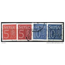 1957 Michel 429a+b/430a+b - #4 fine used (o)