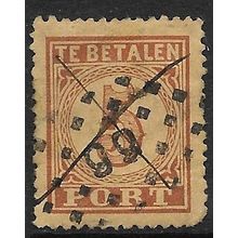 1870 NVPH P1 - fine used (o) - small thin - Puntstempel 66 Leerdam