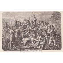 Bataille De Sempach 1386 Antique Switzerland Medieval Battle Military Postcard