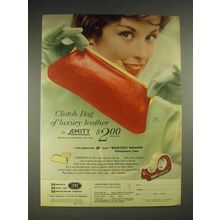 1959 3M Scotch Tape Ad - Amity Clutch Bag