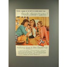 1959 7-Up Soda Ad - Fresh, Clean Taste!