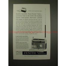 1959 Zenith Trans Oceanic Radio Ad - Most Magnificent!