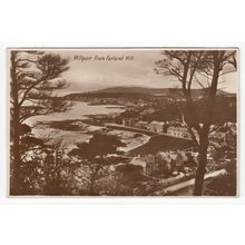 Millport from Farland Hill Isle of Cumbrae 1933 RP Postcard