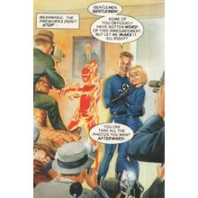 Invisible Girl The Fantastic Four Engagement Marvel Comic Postcard