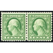 538, Mint FVF NH 1¢ Well Centered Pair * Stuart Katz