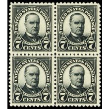 559, Mint NH F-VF 7¢ McKinley Block of Four - Stuart Katz