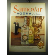 1957 Samovar Vodka Advertisement - Vodka of Elegance
