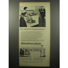 1955 KitchenAid Dishwasher Ad - We ended the 2-party system