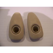 1972 73 74 75 76 DODGE DART PLYMOUTH DUSTER OFF WHITE COAT HOOK PAIR OEM