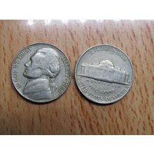 1960d USA 5 Cents Jefferson Nickel Coin
