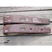 1950 Dodge Power Wagon Front Fender Mounts Brackets OEM Pair Flat Fender