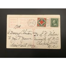 ICOLLECTZONE US WX6 tied to Nice Card Charlotte NC 12/23/1910 Van Dyke