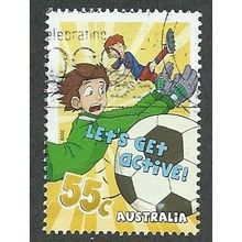 AUS 2009 55c 'LETS GET ACTIVE' FINE USED (EBID34-901)