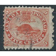 Canada (Colony Of) 1859 SG31 5c Pale Red Fine Used....