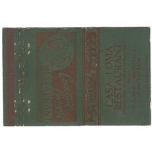 New York Hempstead Long Island Matchcover Casa Loma Restaurant nyli_box1~18