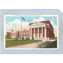 New York Hempstead Long Island Postcard Hempstead High School nyli_box1~5