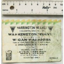 2006 ticket Warrington Wolves v. Wigan Warriors