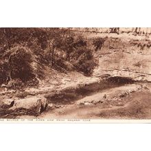 Malham Cove Yorkshire River Aire Antique Postcard