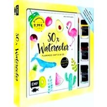 50 x Watercolor - Flamingo, Kaktus & Co. Starter-Set - Sonderausgabe