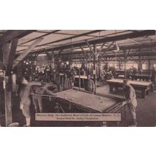 Merritt Hall Billiards Army Military Base New Jersey USA Old Postcard