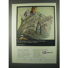 1967 Tenneco Inc. Ad - Package Goods for Supermarkets