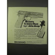 1975 Browning 9mm Renaissance Pistol Ad - Beauty