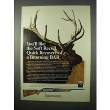 1975 Browning BAR Rifle Ad - The Soft Recoil