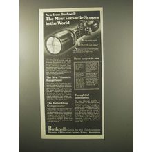 1979 Bushnell Scopes Ad - Most Versatile in the World