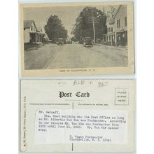 New York Clarksville Street scene with old cars View of what was the Post ~103